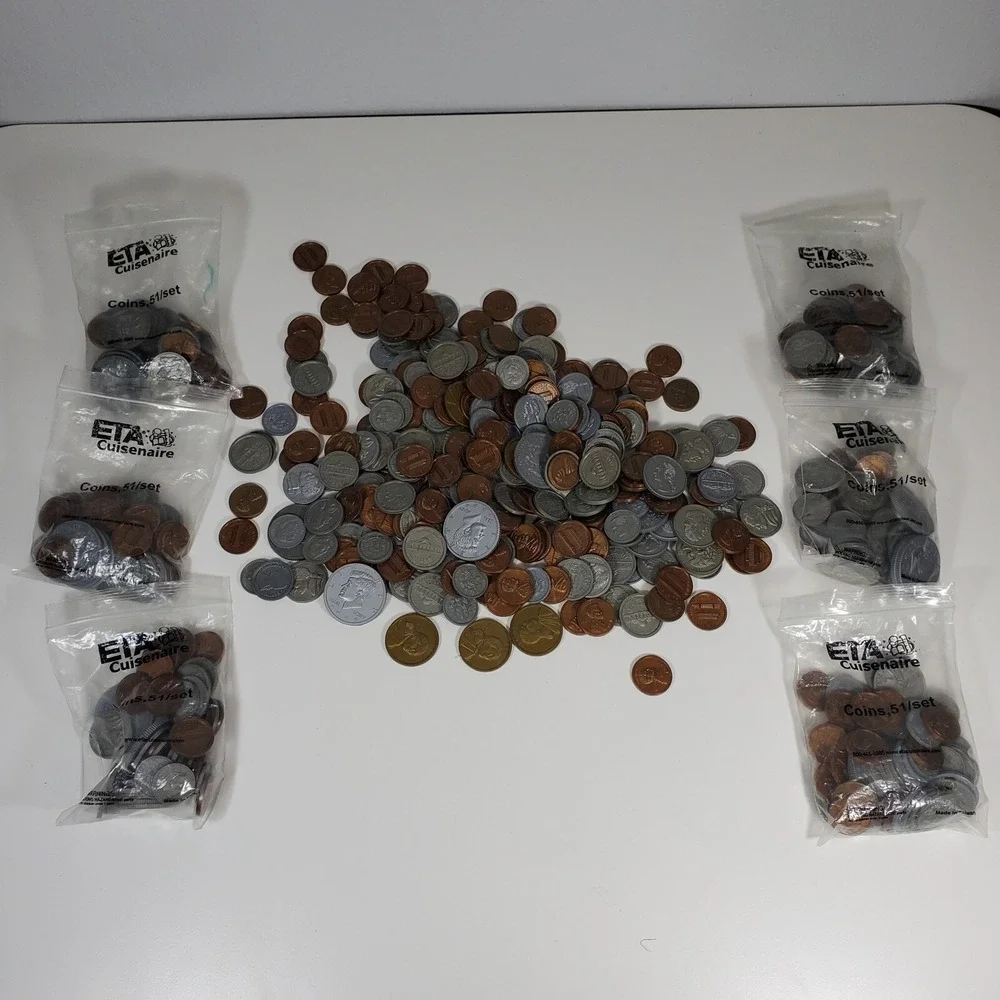 Learning Money Coins Eta Cuisenaire + hand2mind Play Pretend Mix Lot Unverified